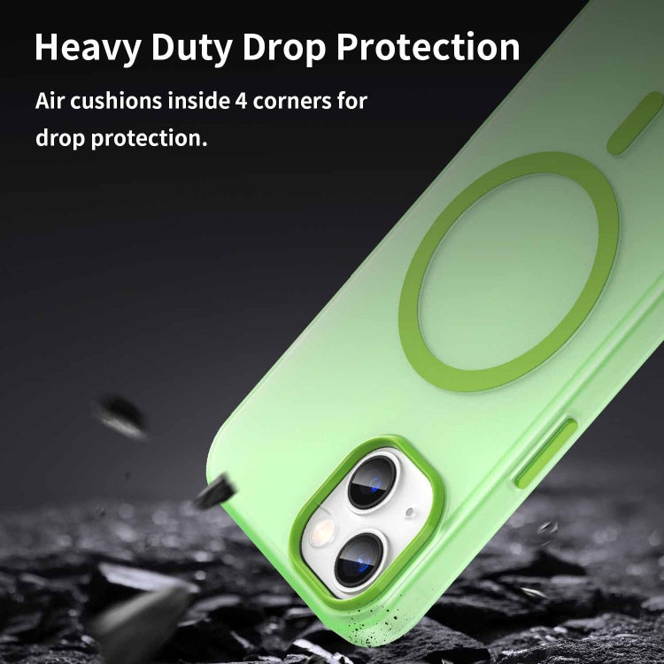 For iPhone 13 MagSafe Frosted Translucent TPU + PC Full Coverage Phone Case