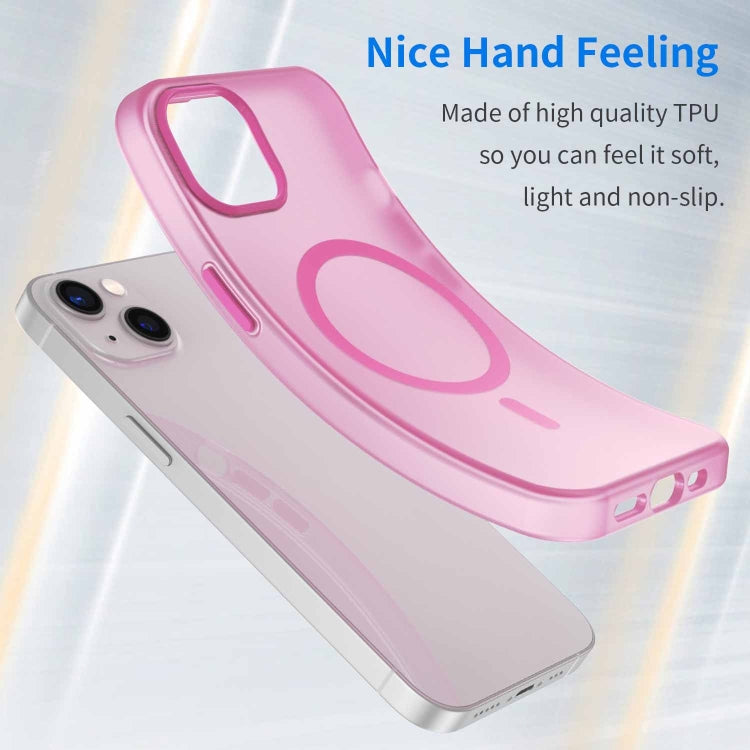 For iPhone 13 MagSafe Frosted Translucent TPU + PC Full Coverage Phone Case
