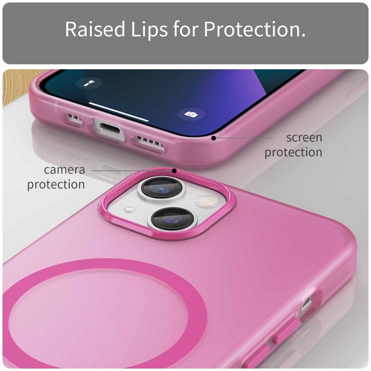 For iPhone 13 MagSafe Frosted Translucent TPU + PC Full Coverage Phone Case