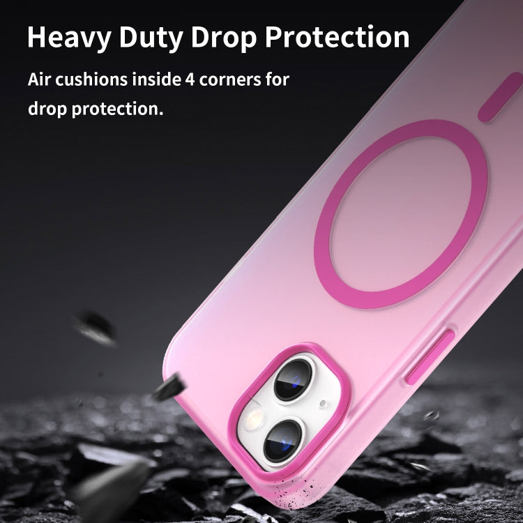 For iPhone 13 MagSafe Frosted Translucent TPU + PC Full Coverage Phone Case