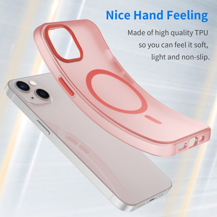 For iPhone 13 MagSafe Frosted Translucent TPU + PC Full Coverage Phone Case