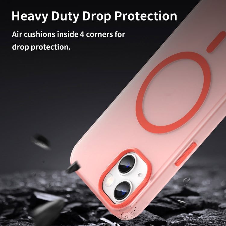For iPhone 13 MagSafe Frosted Translucent TPU + PC Full Coverage Phone Case