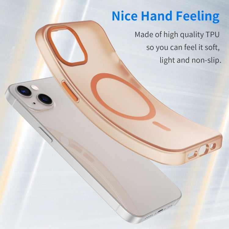 For iPhone 13 MagSafe Frosted Translucent TPU + PC Full Coverage Phone Case
