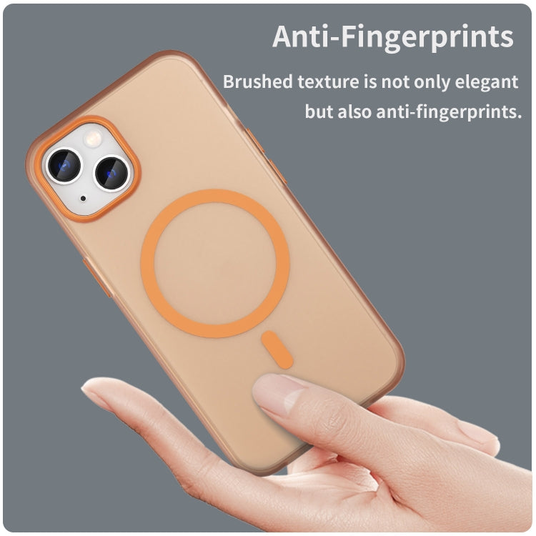 For iPhone 13 MagSafe Frosted Translucent TPU + PC Full Coverage Phone Case