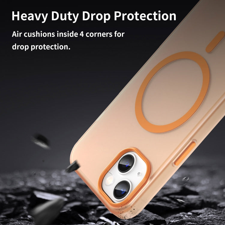 For iPhone 13 MagSafe Frosted Translucent TPU + PC Full Coverage Phone Case