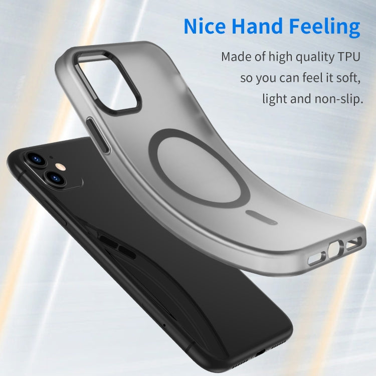 For iPhone 12 MagSafe Frosted Translucent TPU + PC Full Coverage Phone Case