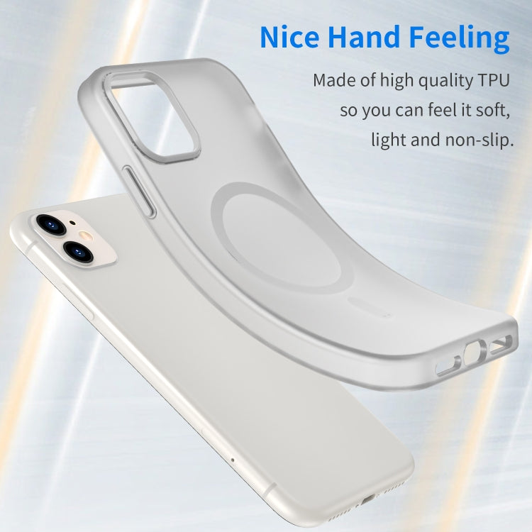For iPhone 12 MagSafe Frosted Translucent TPU + PC Full Coverage Phone Case
