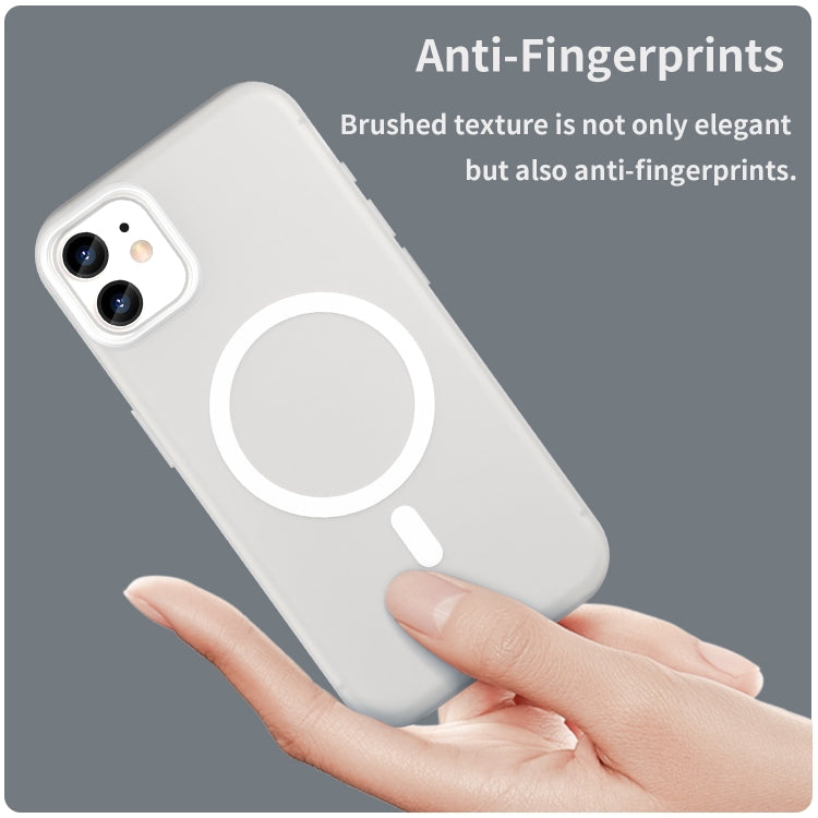 For iPhone 12 MagSafe Frosted Translucent TPU + PC Full Coverage Phone Case
