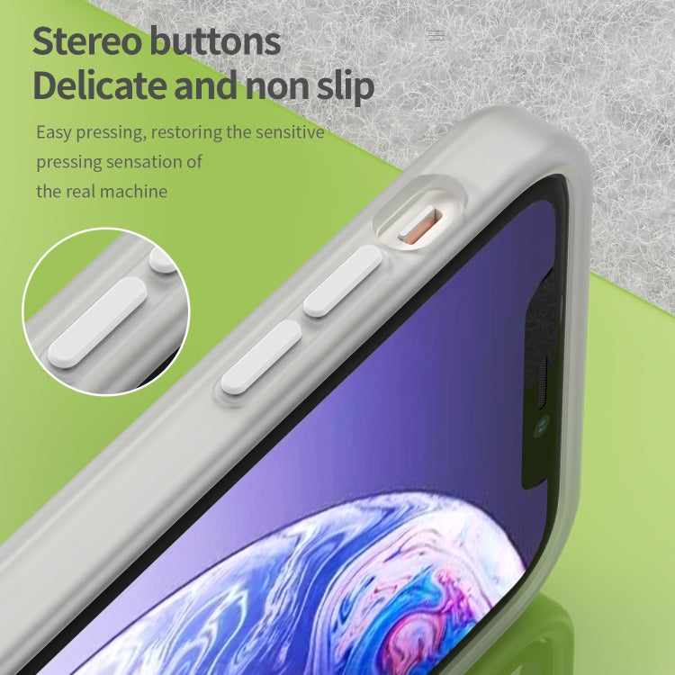 For iPhone 12 MagSafe Frosted Translucent TPU + PC Full Coverage Phone Case