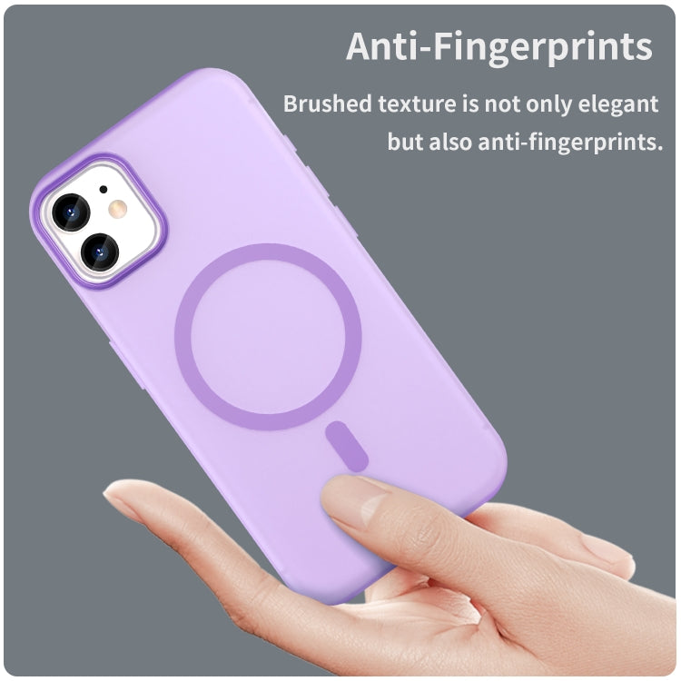 For iPhone 12 MagSafe Frosted Translucent TPU + PC Full Coverage Phone Case