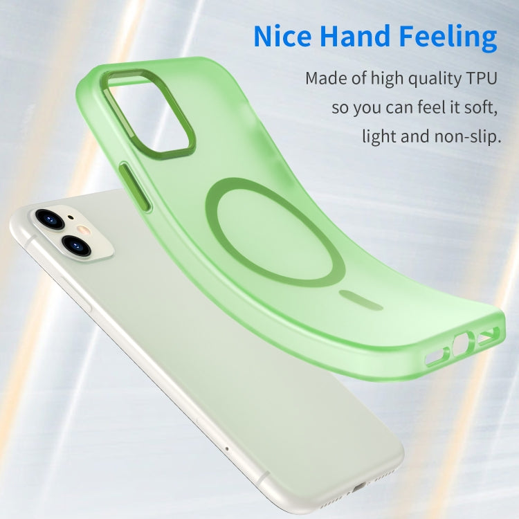 For iPhone 12 MagSafe Frosted Translucent TPU + PC Full Coverage Phone Case