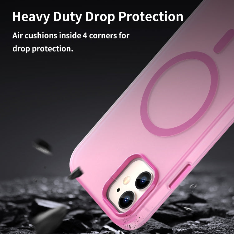 For iPhone 12 MagSafe Frosted Translucent TPU + PC Full Coverage Phone Case