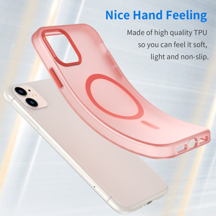 For iPhone 12 MagSafe Frosted Translucent TPU + PC Full Coverage Phone Case