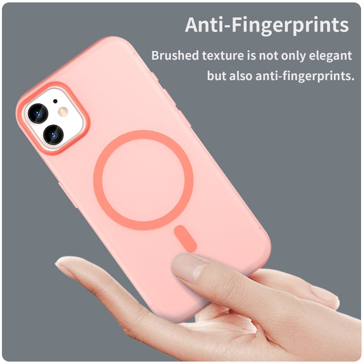 For iPhone 12 MagSafe Frosted Translucent TPU + PC Full Coverage Phone Case