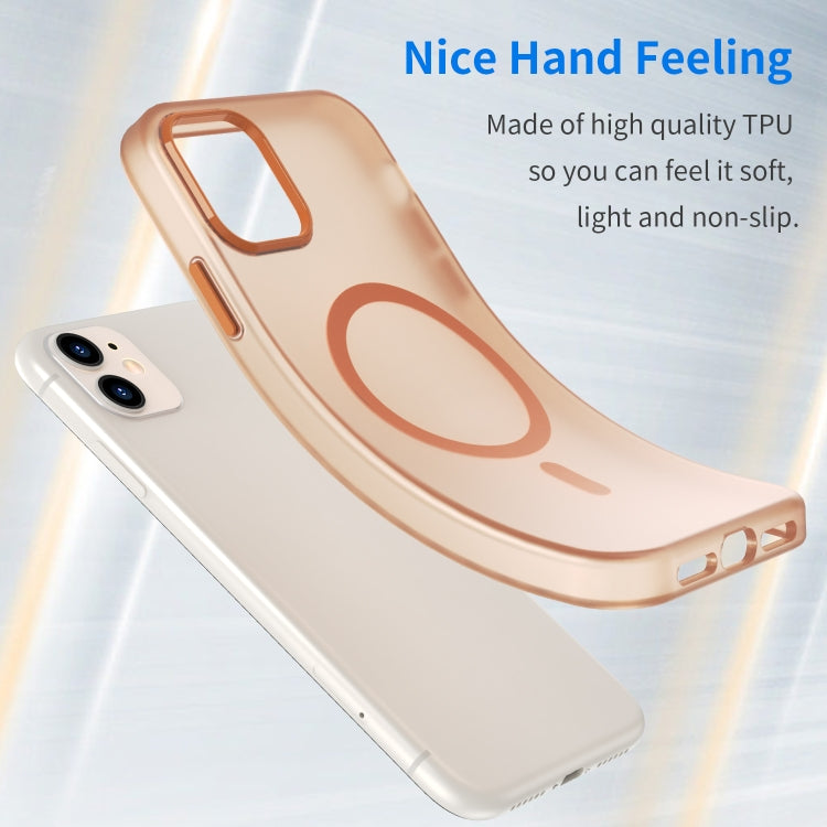 For iPhone 12 MagSafe Frosted Translucent TPU + PC Full Coverage Phone Case