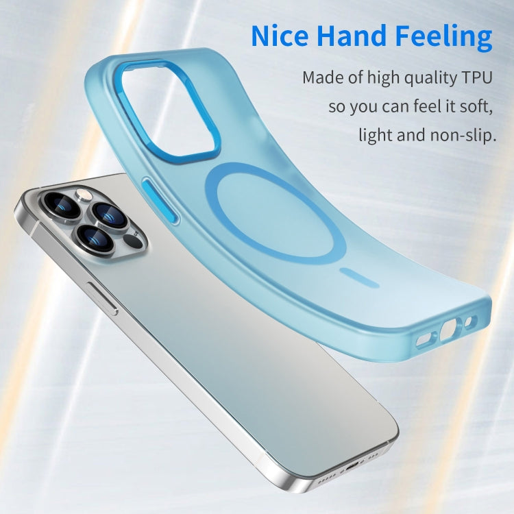 For iPhone 12 Pro Max MagSafe Frosted Translucent TPU + PC Full Coverage Phone Case