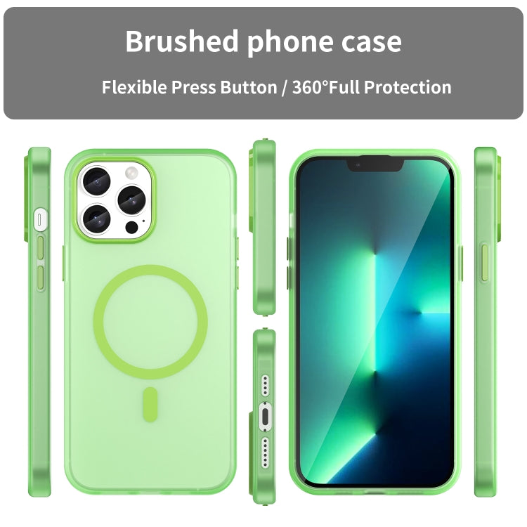 For iPhone 12 Pro Max MagSafe Frosted Translucent TPU + PC Full Coverage Phone Case
