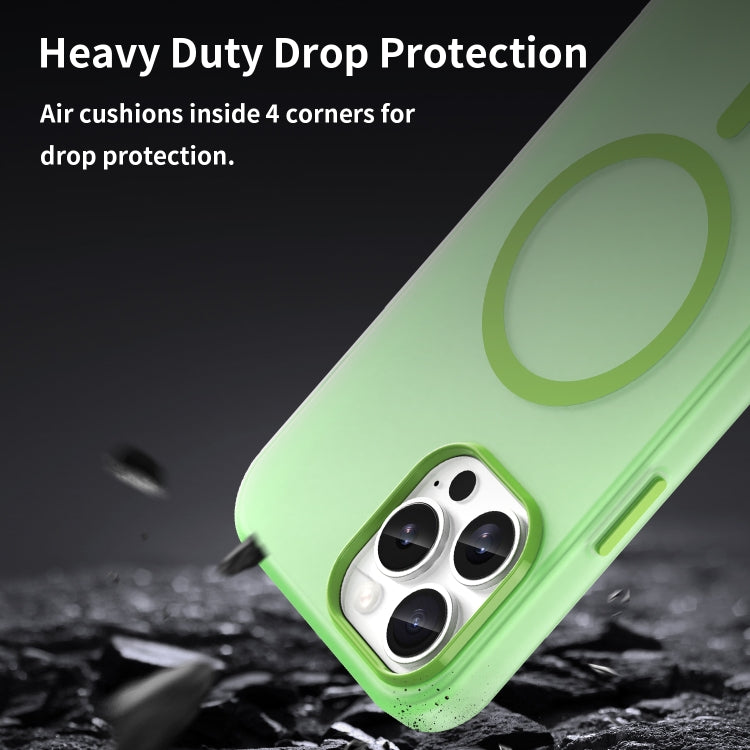 For iPhone 12 Pro Max MagSafe Frosted Translucent TPU + PC Full Coverage Phone Case