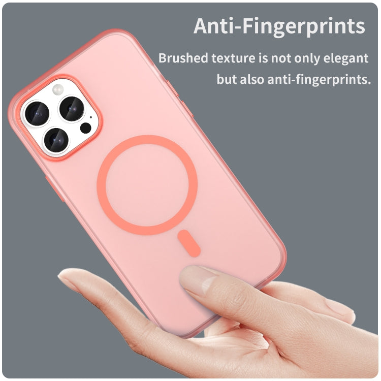 For iPhone 12 Pro Max MagSafe Frosted Translucent TPU + PC Full Coverage Phone Case
