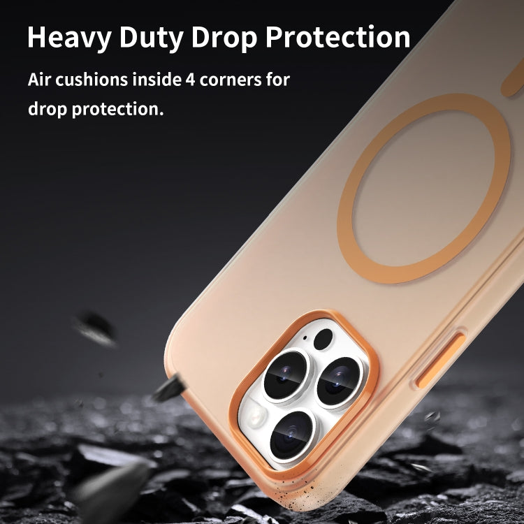 For iPhone 12 Pro Max MagSafe Frosted Translucent TPU + PC Full Coverage Phone Case
