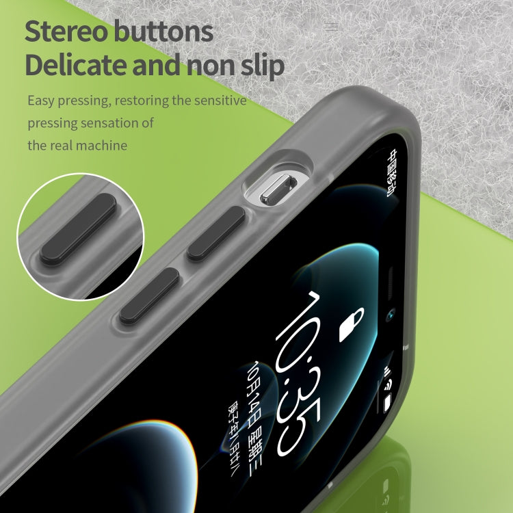 For iPhone 12 Pro MagSafe Frosted Translucent TPU + PC Full Coverage Phone Case