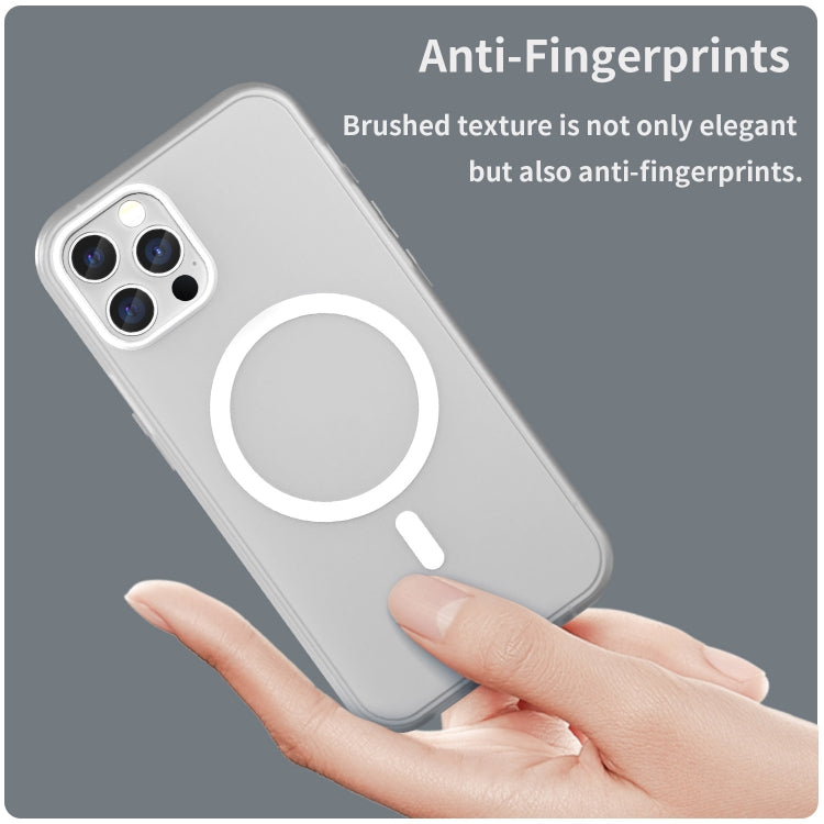 For iPhone 12 Pro MagSafe Frosted Translucent TPU + PC Full Coverage Phone Case