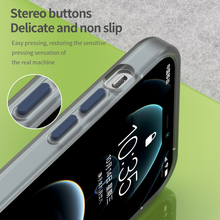 For iPhone 12 Pro MagSafe Frosted Translucent TPU + PC Full Coverage Phone Case