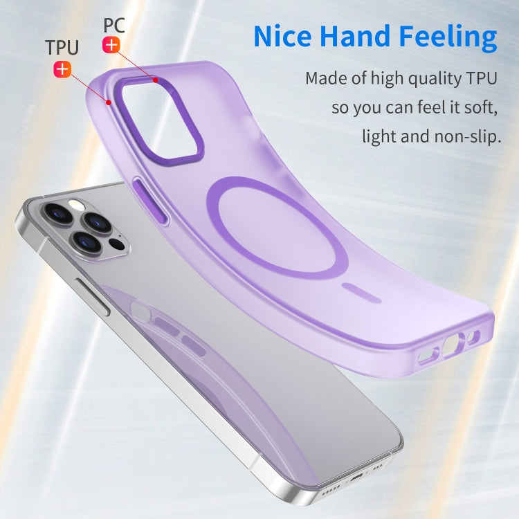 For iPhone 12 Pro MagSafe Frosted Translucent TPU + PC Full Coverage Phone Case