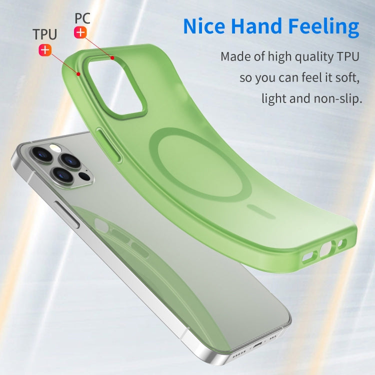 For iPhone 12 Pro MagSafe Frosted Translucent TPU + PC Full Coverage Phone Case