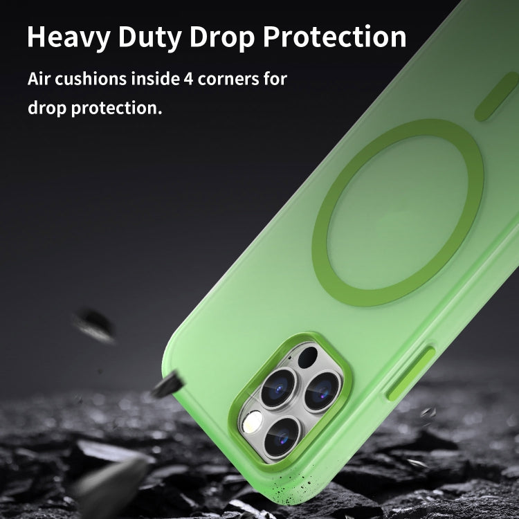 For iPhone 12 Pro MagSafe Frosted Translucent TPU + PC Full Coverage Phone Case