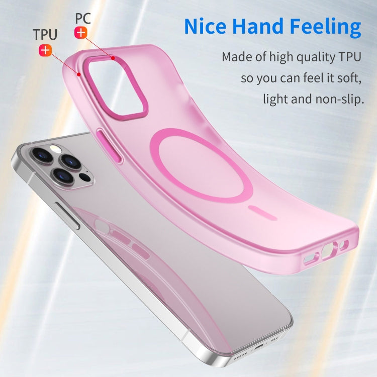 For iPhone 12 Pro MagSafe Frosted Translucent TPU + PC Full Coverage Phone Case