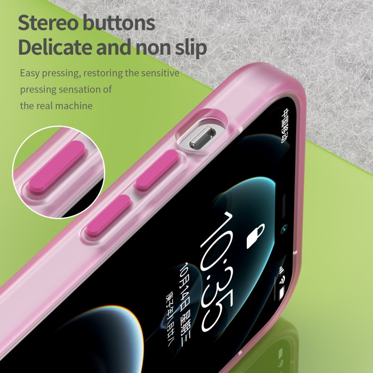 For iPhone 12 Pro MagSafe Frosted Translucent TPU + PC Full Coverage Phone Case