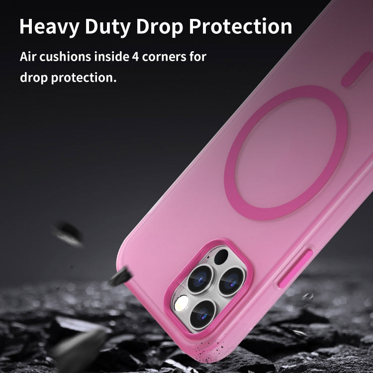For iPhone 12 Pro MagSafe Frosted Translucent TPU + PC Full Coverage Phone Case