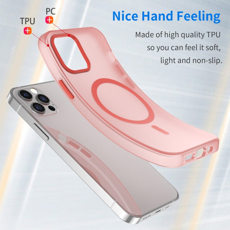 For iPhone 12 Pro MagSafe Frosted Translucent TPU + PC Full Coverage Phone Case
