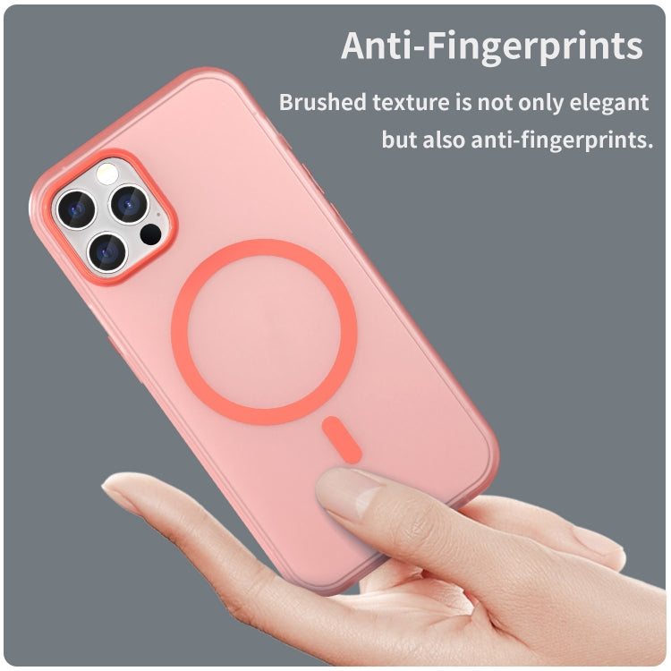 For iPhone 12 Pro MagSafe Frosted Translucent TPU + PC Full Coverage Phone Case