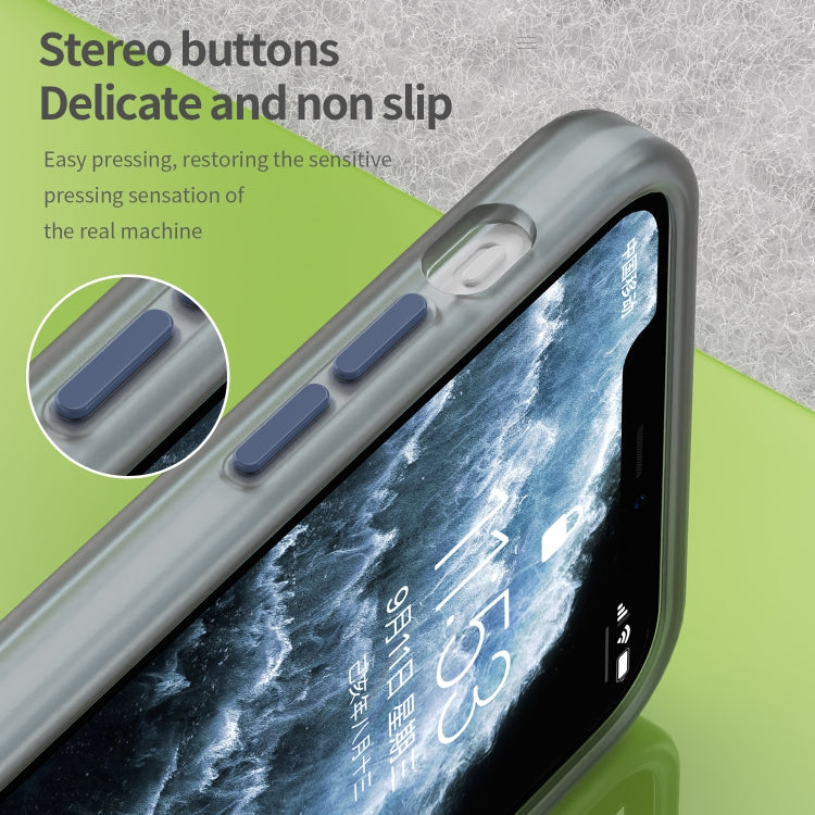 For iPhone 11 Pro Max MagSafe Frosted Translucent TPU + PC Full Coverage Phone Case