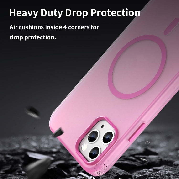 For iPhone 11 Pro Max MagSafe Frosted Translucent TPU + PC Full Coverage Phone Case