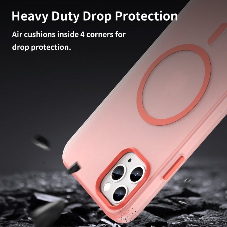 For iPhone 11 Pro Max MagSafe Frosted Translucent TPU + PC Full Coverage Phone Case