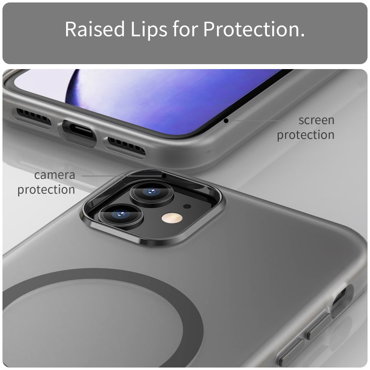 For iPhone 11 MagSafe Frosted Translucent TPU + PC Full Coverage Phone Case