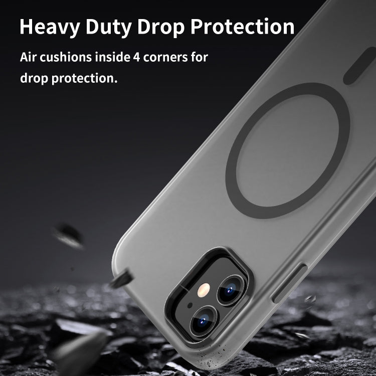 For iPhone 11 MagSafe Frosted Translucent TPU + PC Full Coverage Phone Case