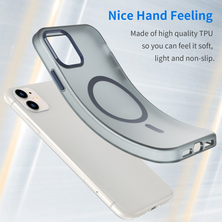 For iPhone 11 MagSafe Frosted Translucent TPU + PC Full Coverage Phone Case