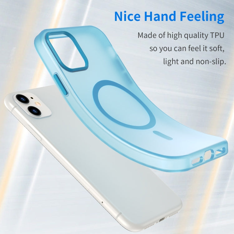 For iPhone 11 MagSafe Frosted Translucent TPU + PC Full Coverage Phone Case