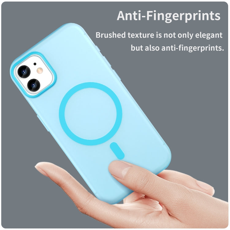 For iPhone 11 MagSafe Frosted Translucent TPU + PC Full Coverage Phone Case