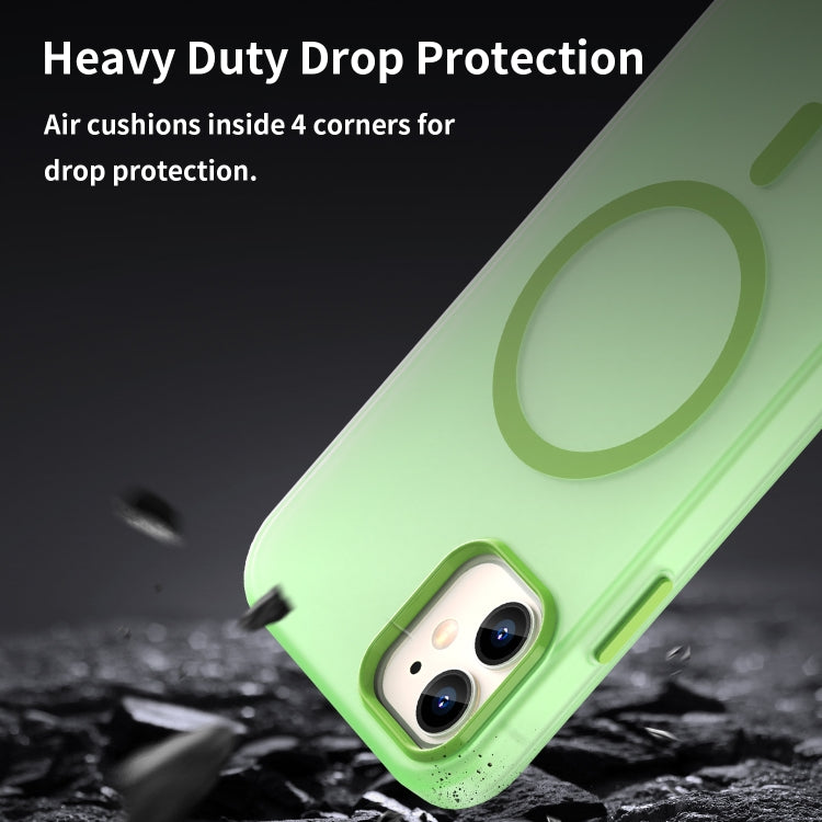 For iPhone 11 MagSafe Frosted Translucent TPU + PC Full Coverage Phone Case