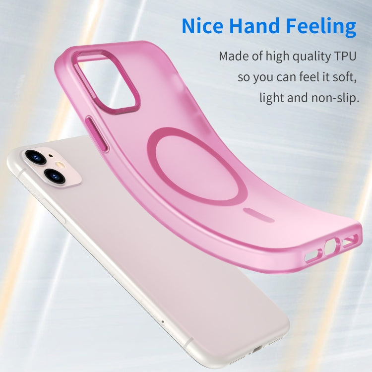 For iPhone 11 MagSafe Frosted Translucent TPU + PC Full Coverage Phone Case