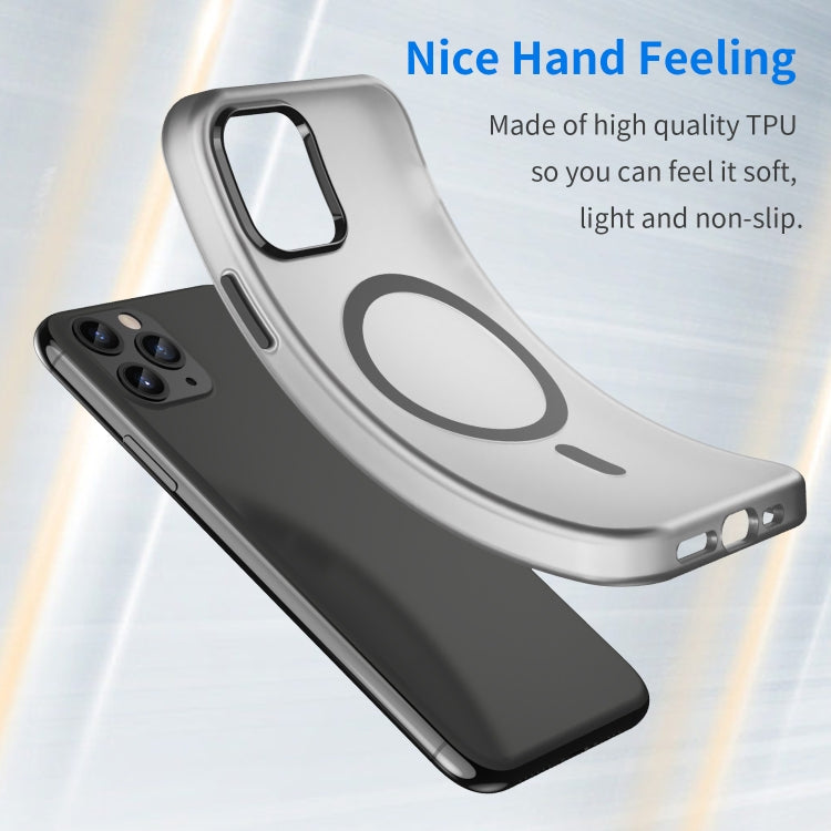 For iPhone 11 Pro MagSafe Frosted Translucent TPU + PC Full Coverage Phone Case