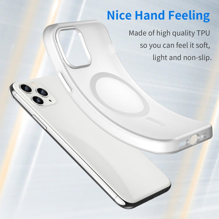 For iPhone 11 Pro MagSafe Frosted Translucent TPU + PC Full Coverage Phone Case