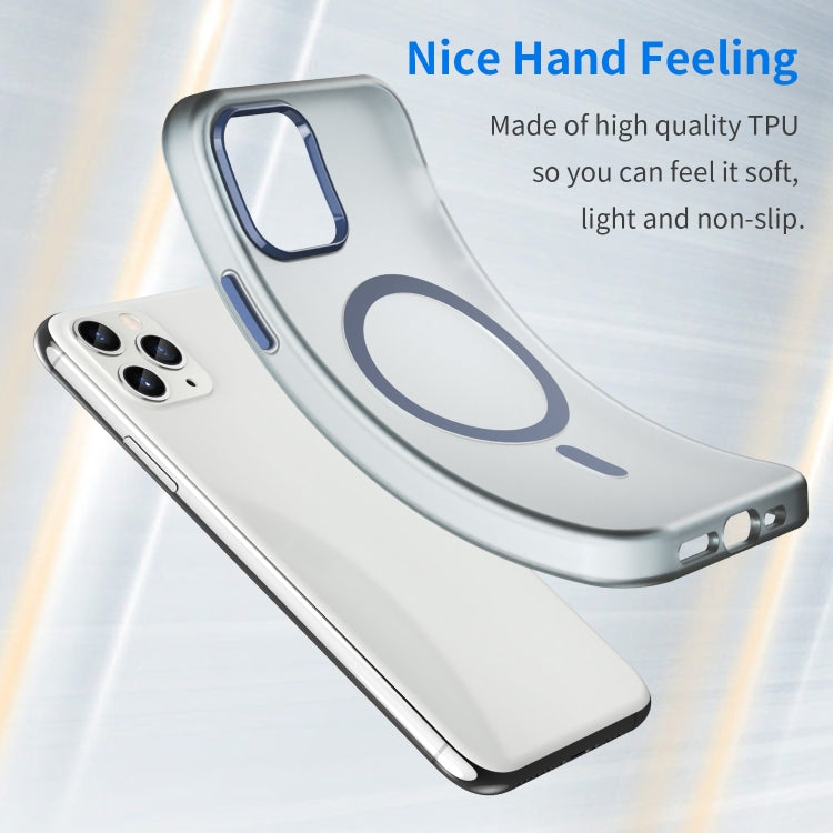 For iPhone 11 Pro MagSafe Frosted Translucent TPU + PC Full Coverage Phone Case