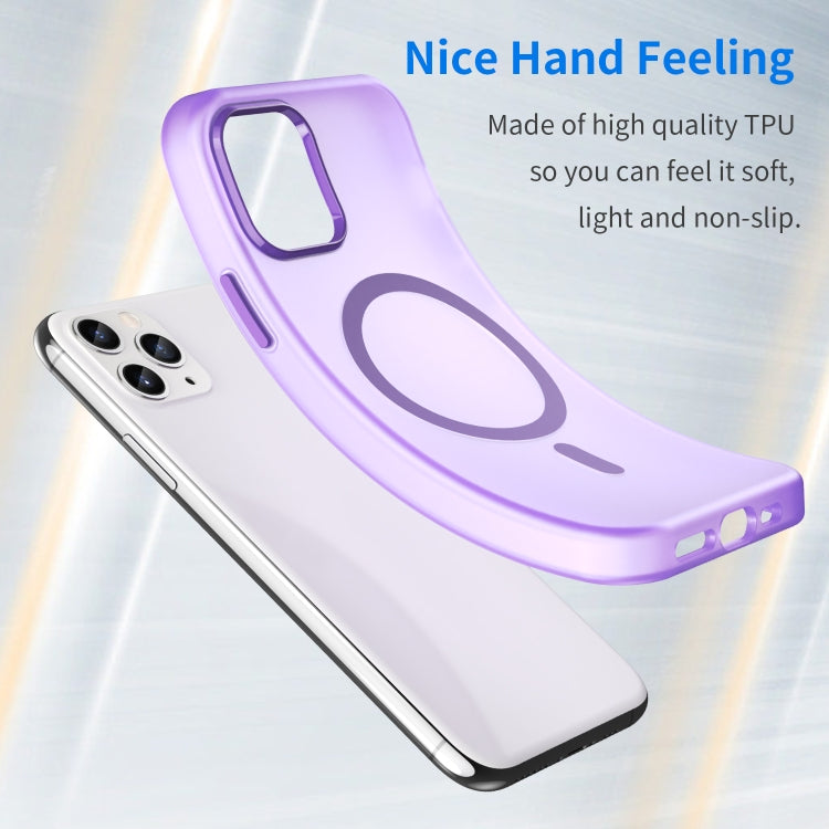 For iPhone 11 Pro MagSafe Frosted Translucent TPU + PC Full Coverage Phone Case