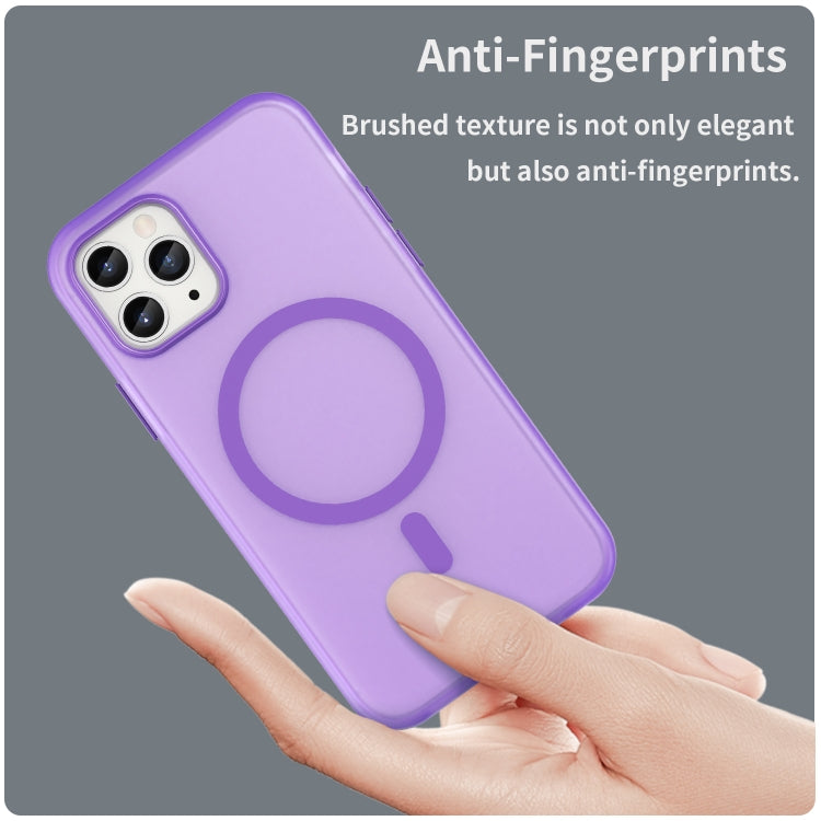 For iPhone 11 Pro MagSafe Frosted Translucent TPU + PC Full Coverage Phone Case